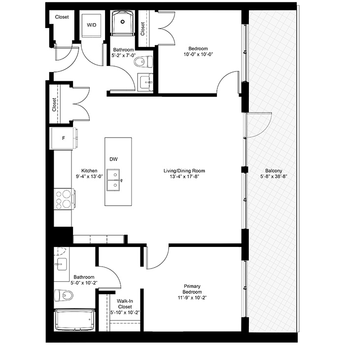 Taylor Residences - 2 Bedroom (Suite C2)